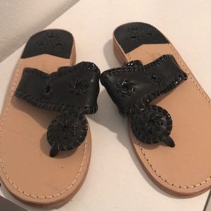 Brand new never worn black Jack Rogers heeled sandals